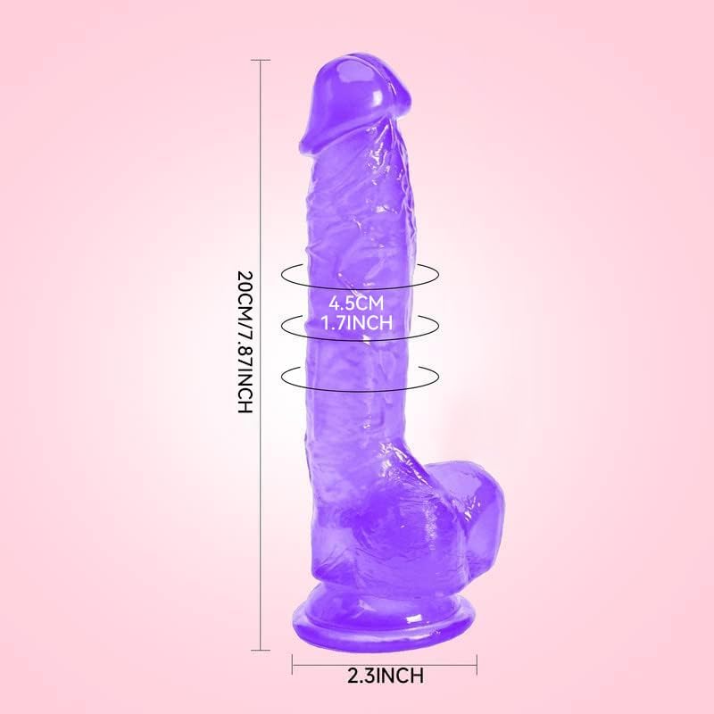 Riotor - 8 Inch Realistic Classic Purple Dildo