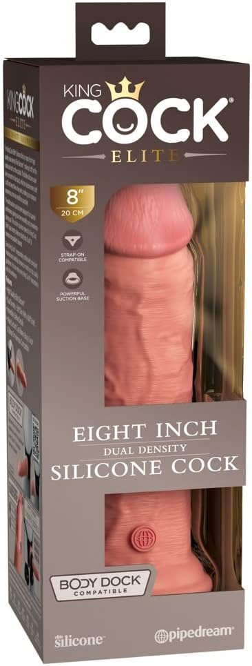 Pipedream - 8 Inch King Cock Elite Dual Density
