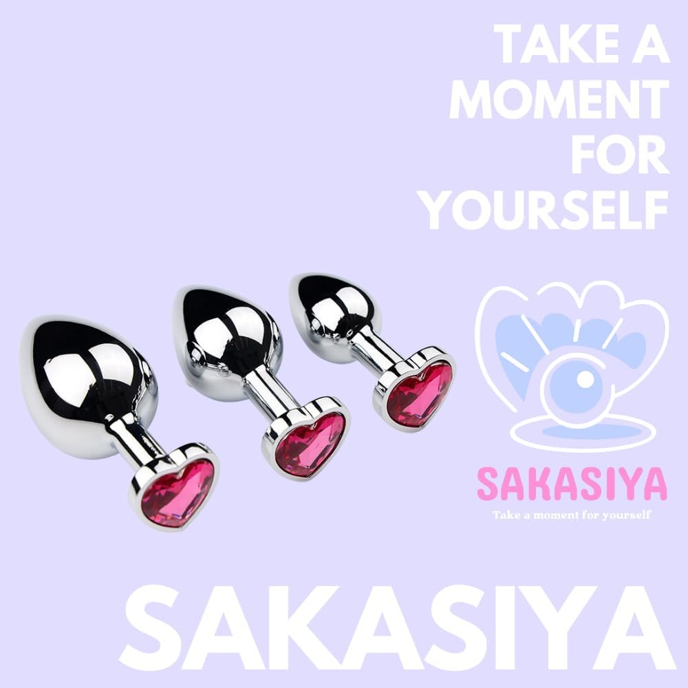 SAKASIYA - 3pc Heart Plugs Set