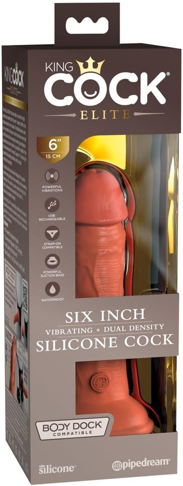 Pipedream - King Cock Elite 6 Inch Vibrating Dual Density