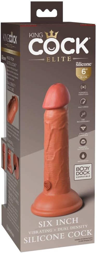 Pipedream - King Cock Elite 6 Inch Vibrating Dual Density