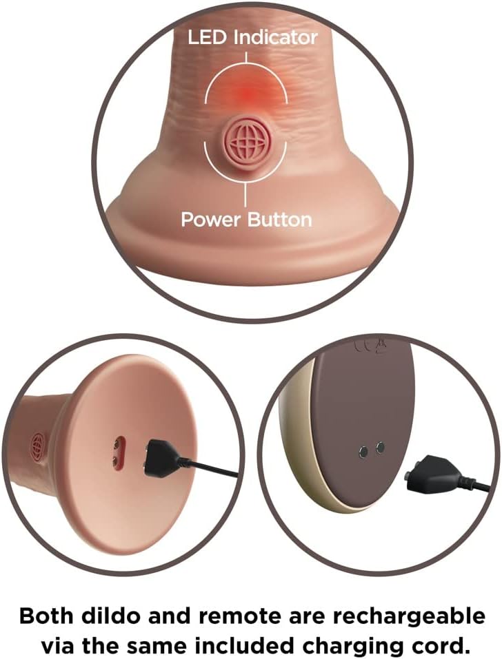Pipedream - 9 Inch King Cock Elite Vibrating Dual Density
