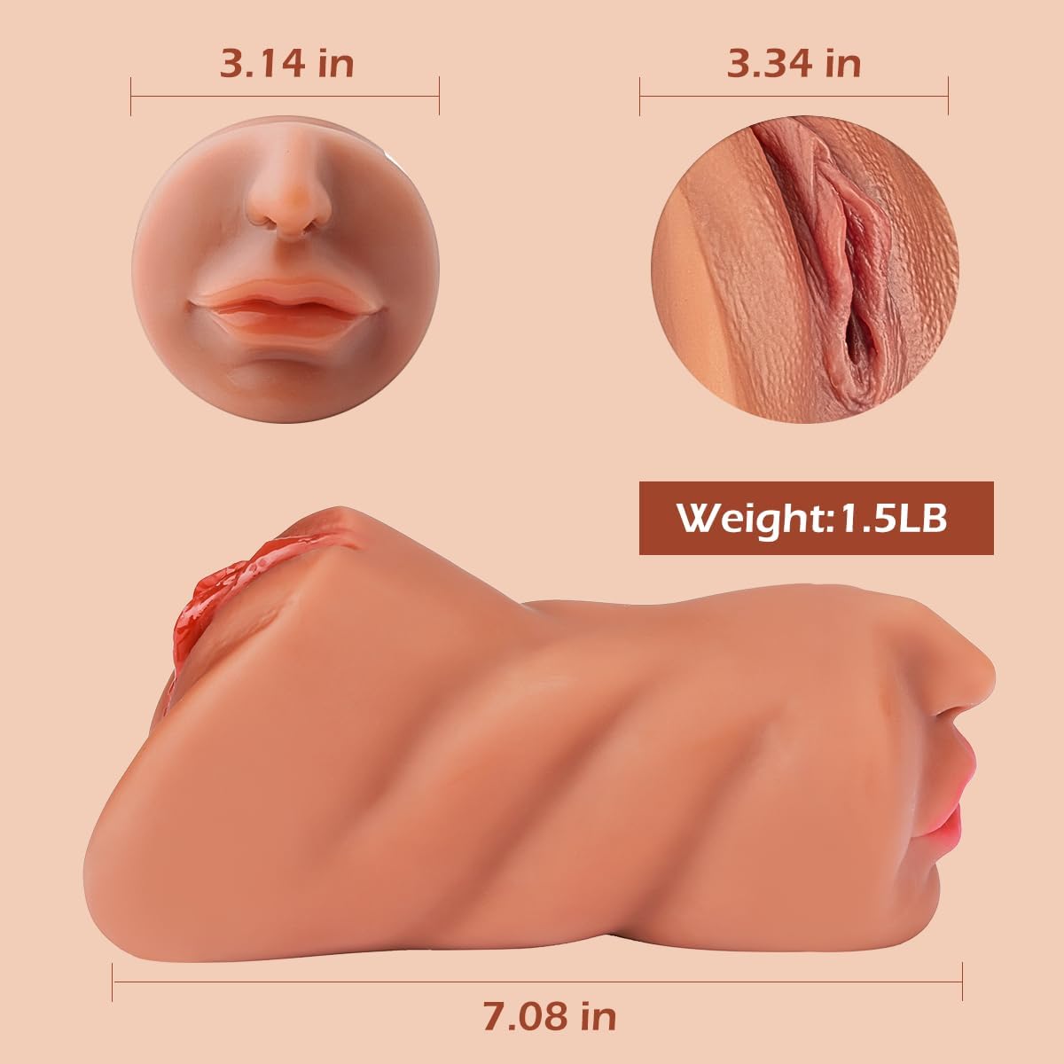 ENVONI - 3 in 1 Pocket Pussy
