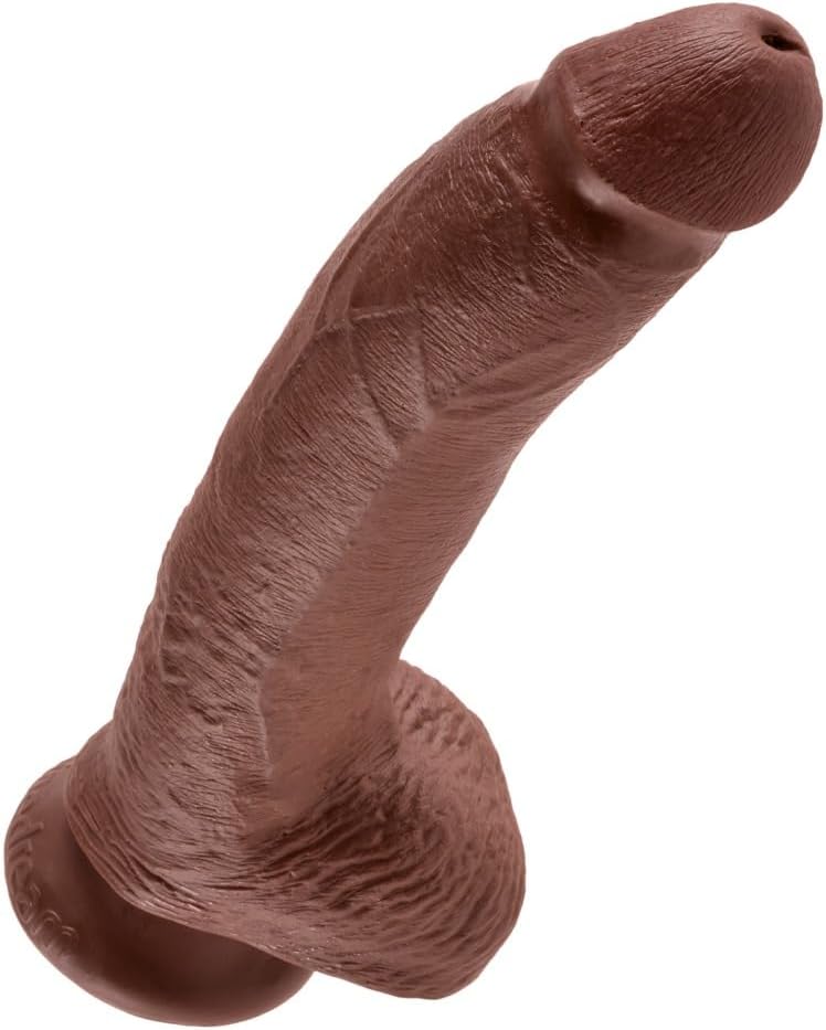 Pipedream - 9 Inch Brown King Cock with Balls