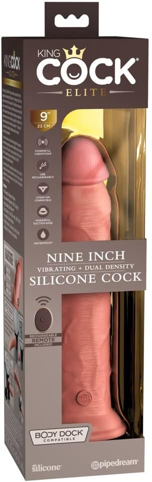 Pipedream - 9 Inch King Cock Elite Vibrating Dual Density