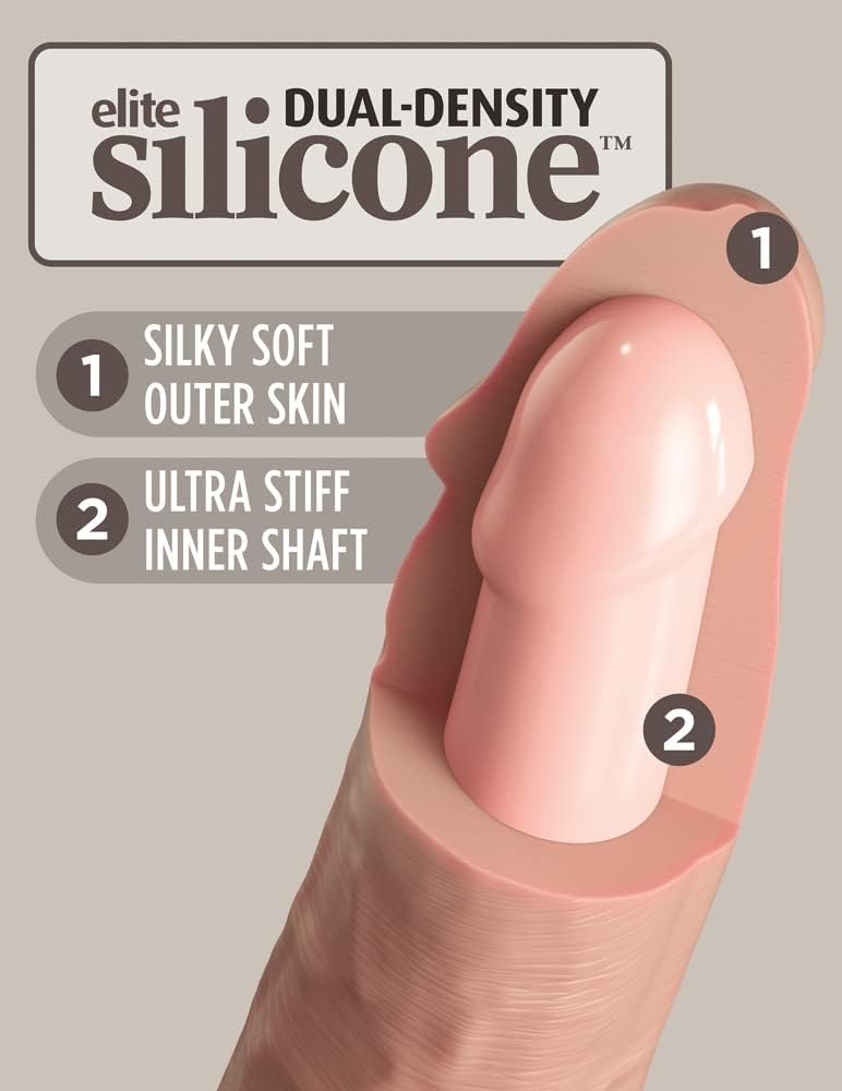 Pipedream - 9 Inch King Cock Elite Vibrating Dual Density