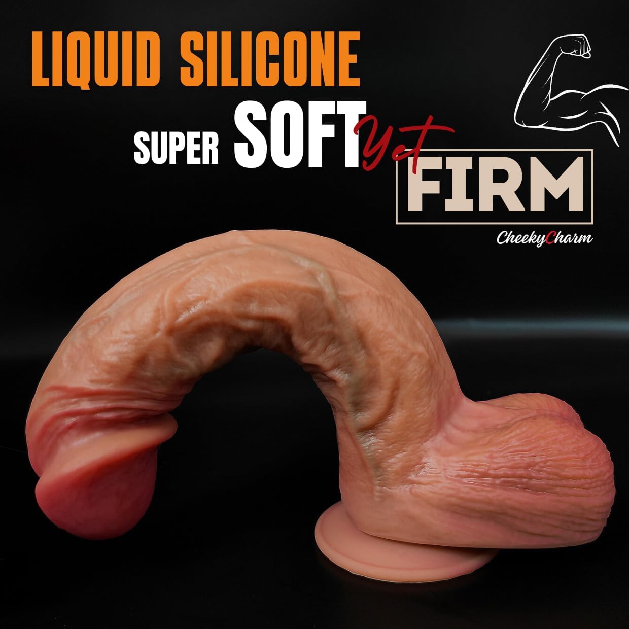 Cheeky Charm - 9 Inch Realistic Dildo
