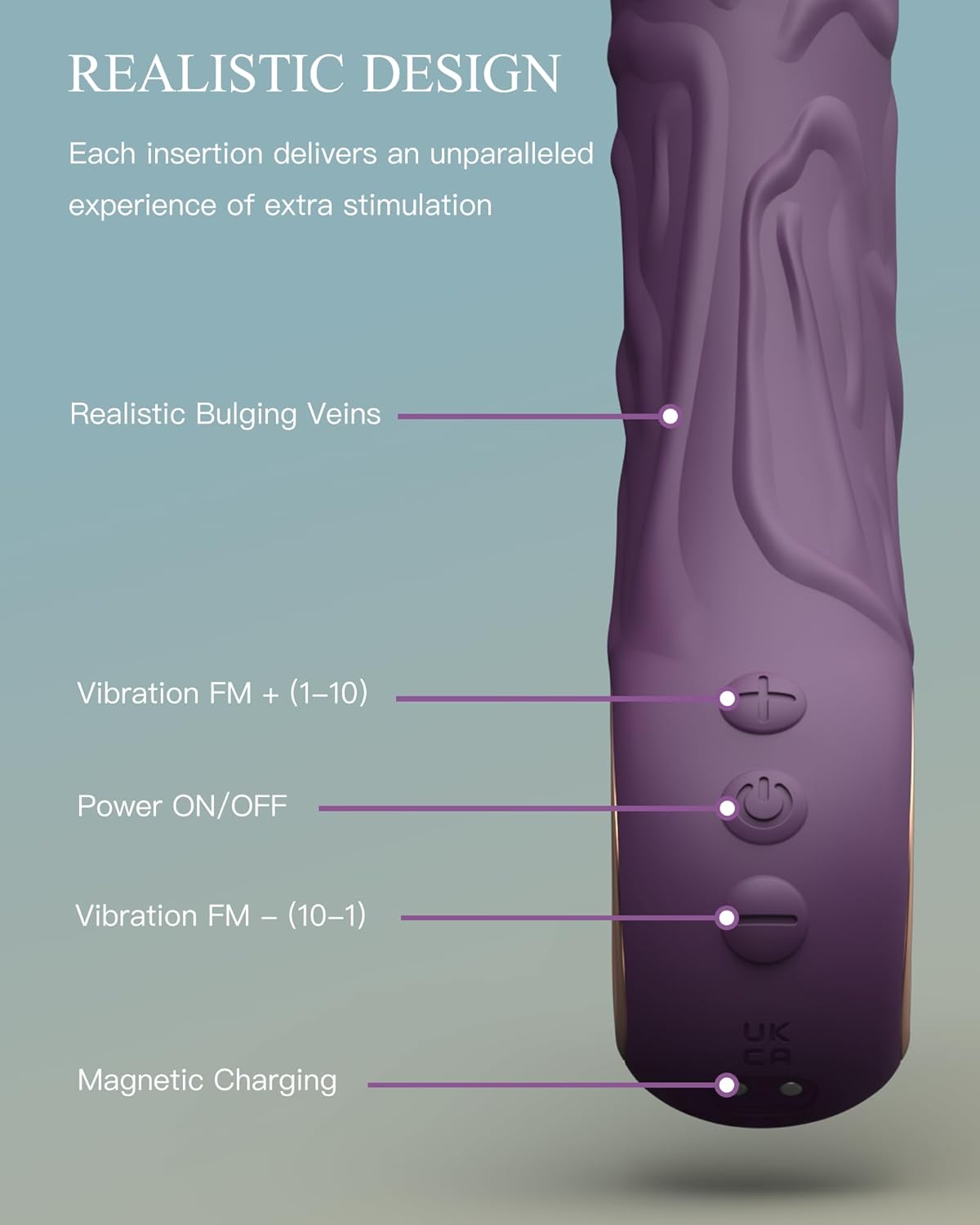 Nosakki - G Spot Vibrating Dildo