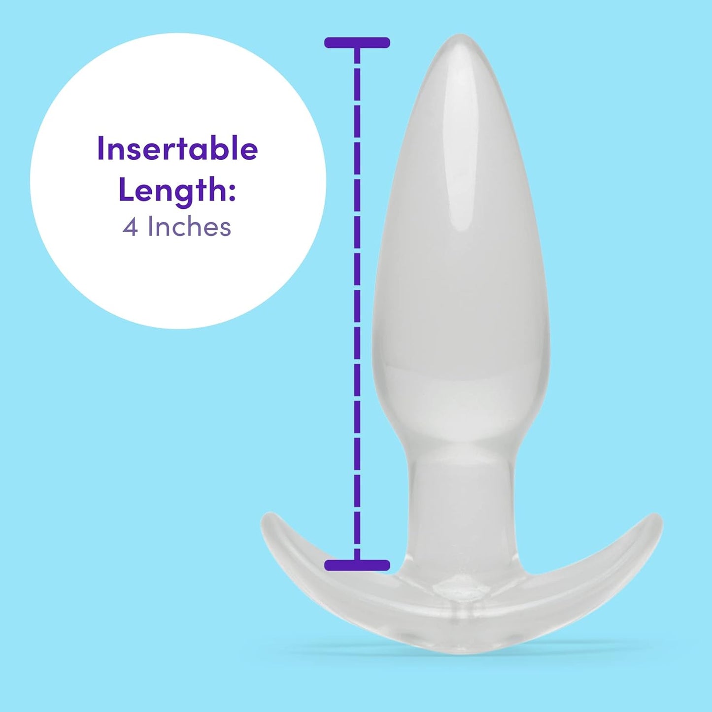LoveHoney - 4 Inch PVC Butt Plug