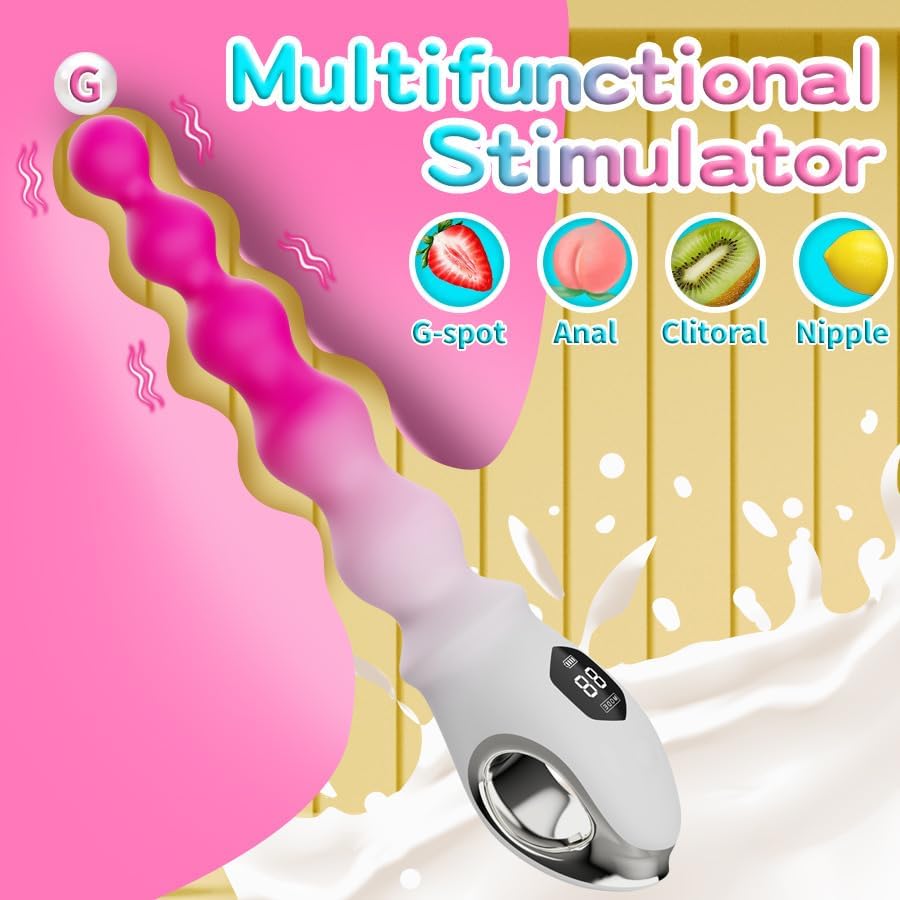OzFuns - Vibrating Anal Beads Butt Plug