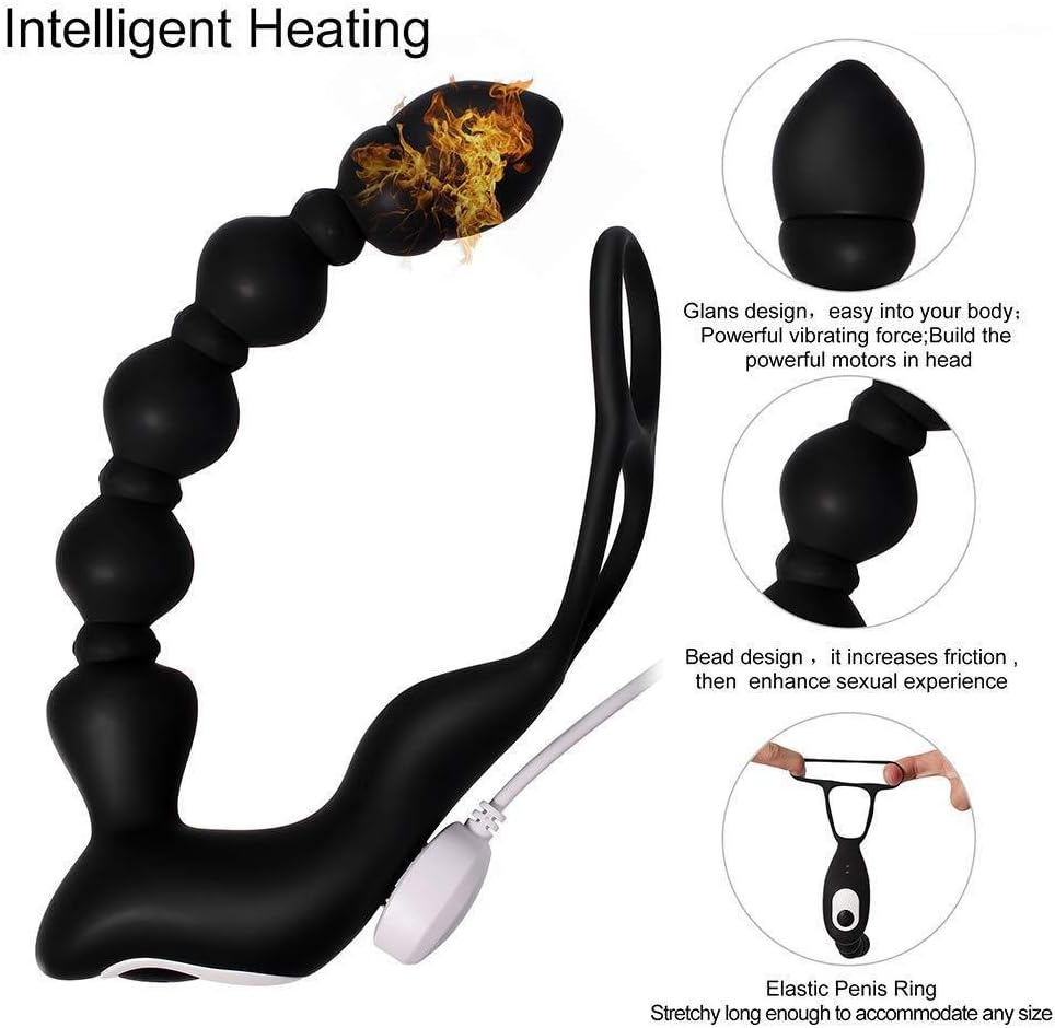 Wildest Dreamz - Vibrating Cock Ring with Anal Beads