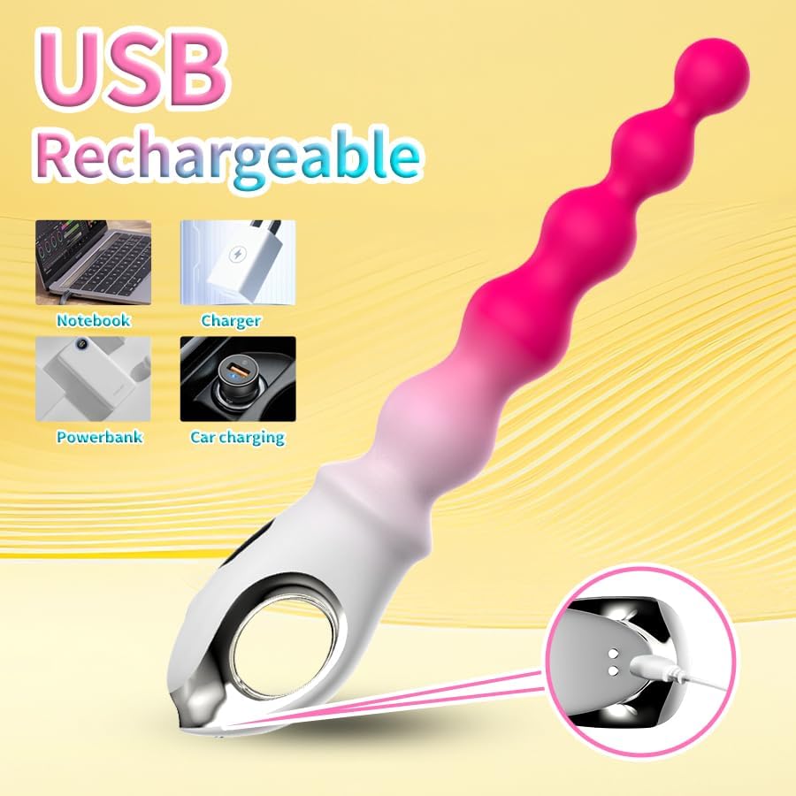OzFuns - Vibrating Anal Beads Butt Plug