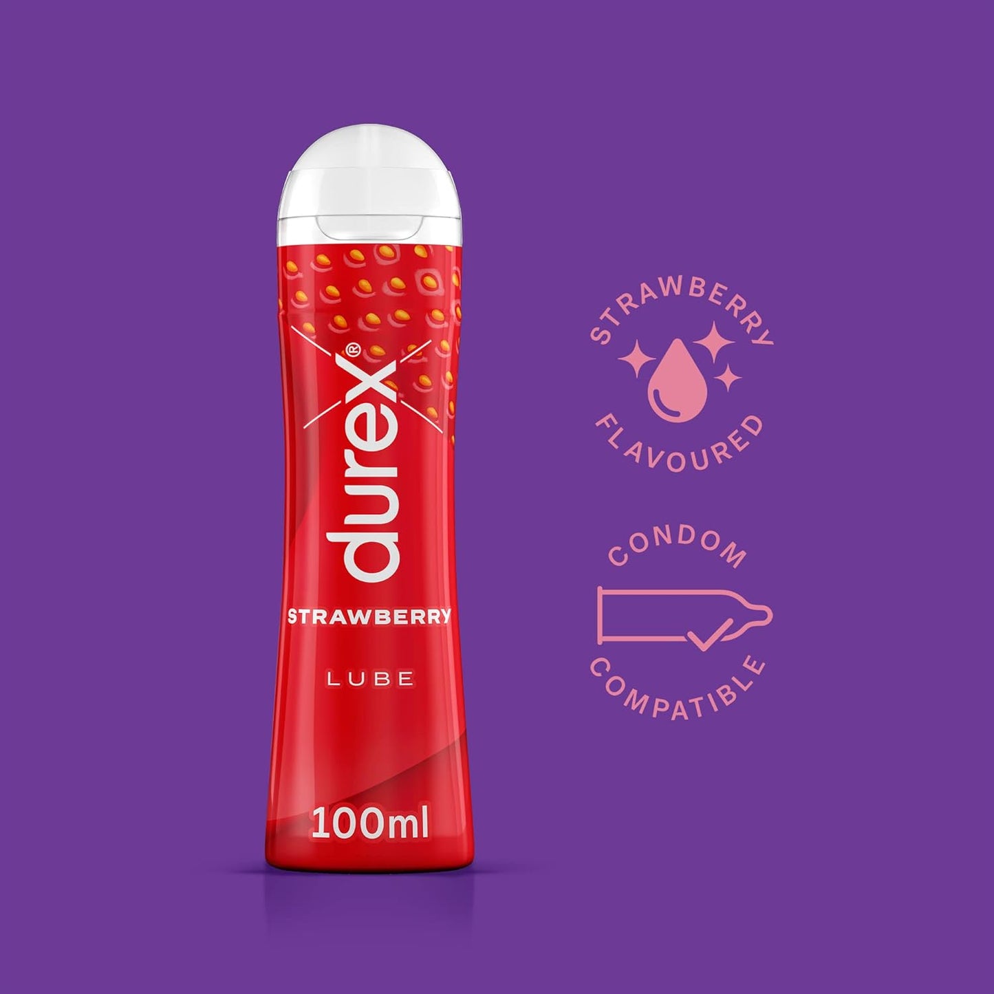 Durex - Strawberry Flavoured Lubricant (100 ml)