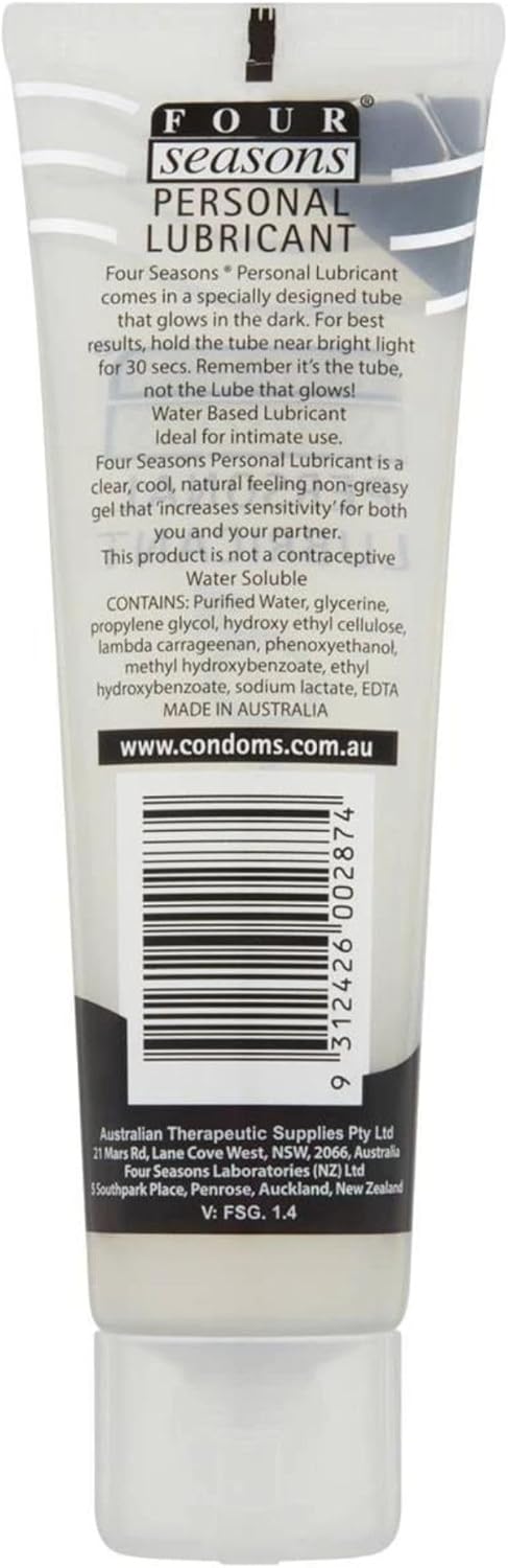 Four Seasons - Glow N Dark Tube Lubricant (100ml)