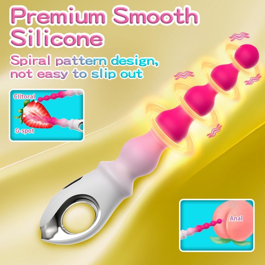 OzFuns - Vibrating Anal Beads Butt Plug