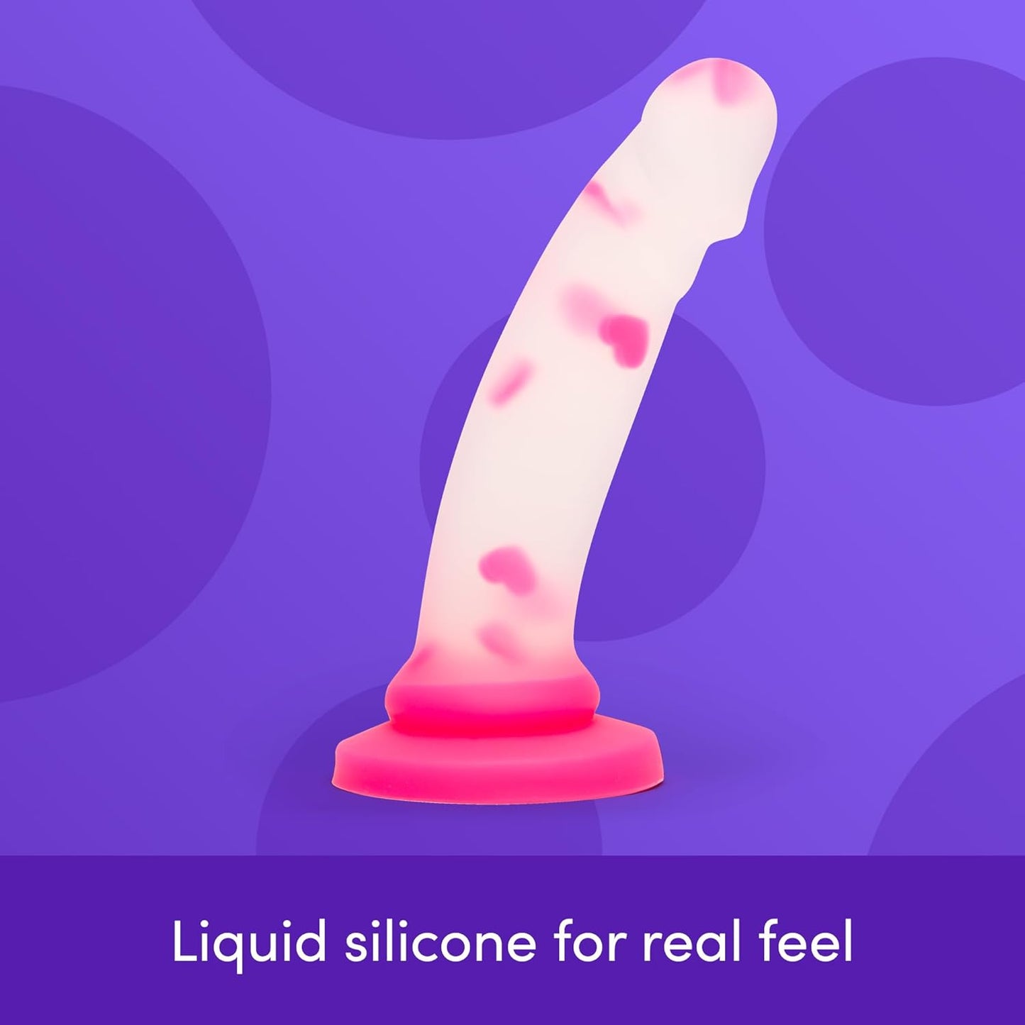 LoveHoney - 7 Inch Love Heart Dildo