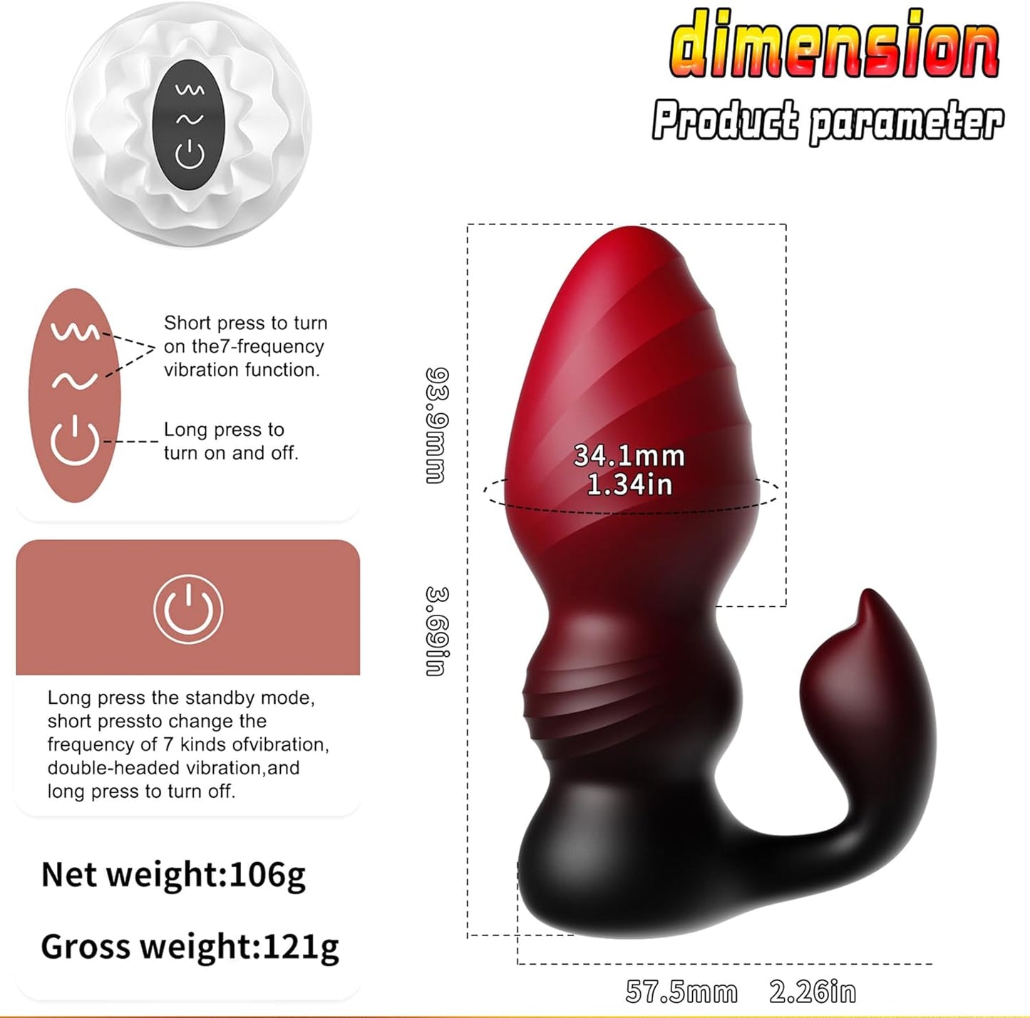Glicen - Vibrating Butt Plug