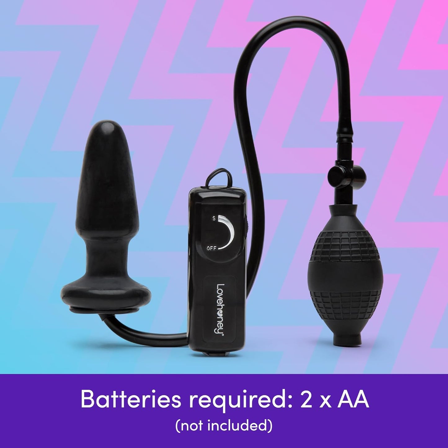 LoveHoney - Vibrating Inflatable Butt Plug