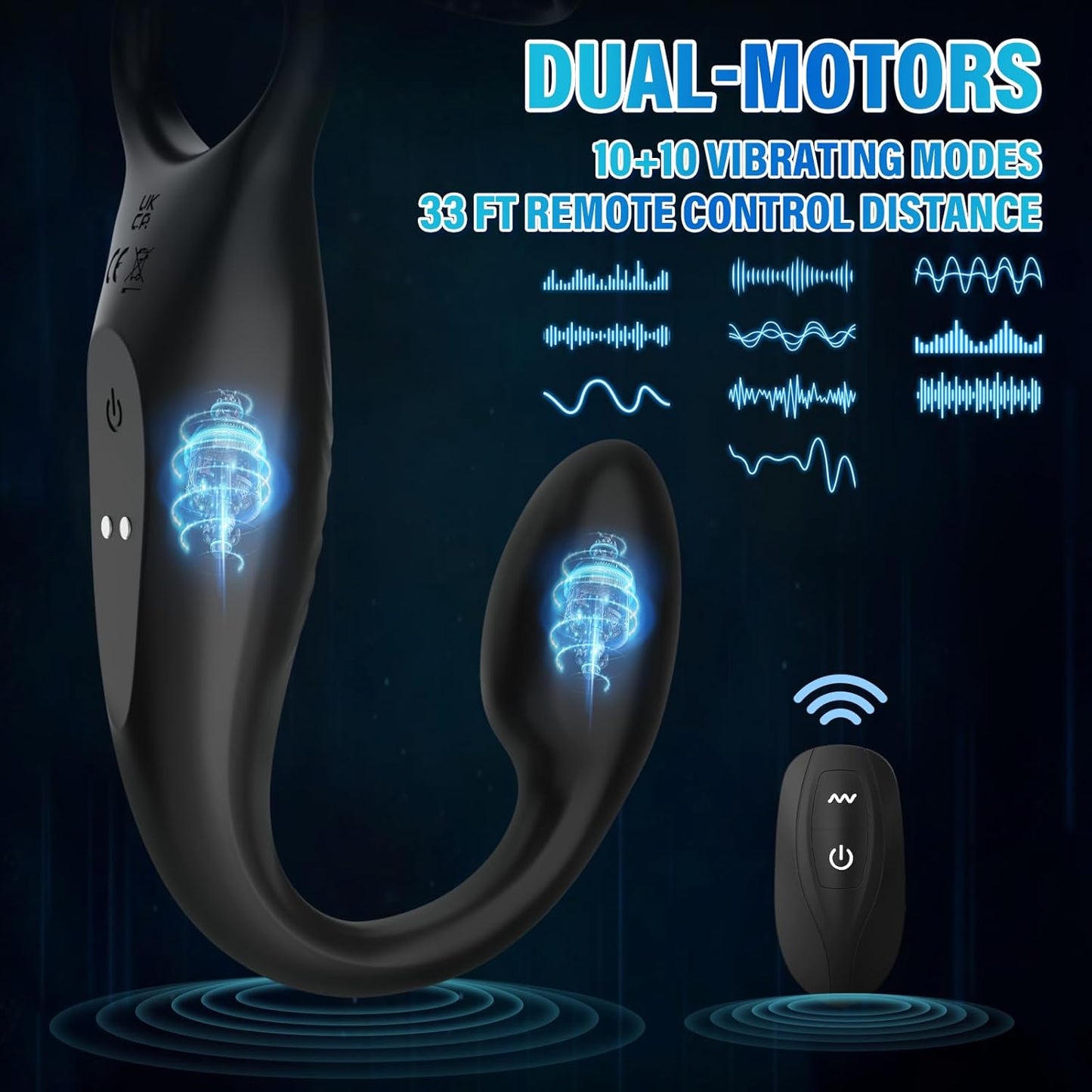 JoyProps - Triple Stimulation Butt Plug