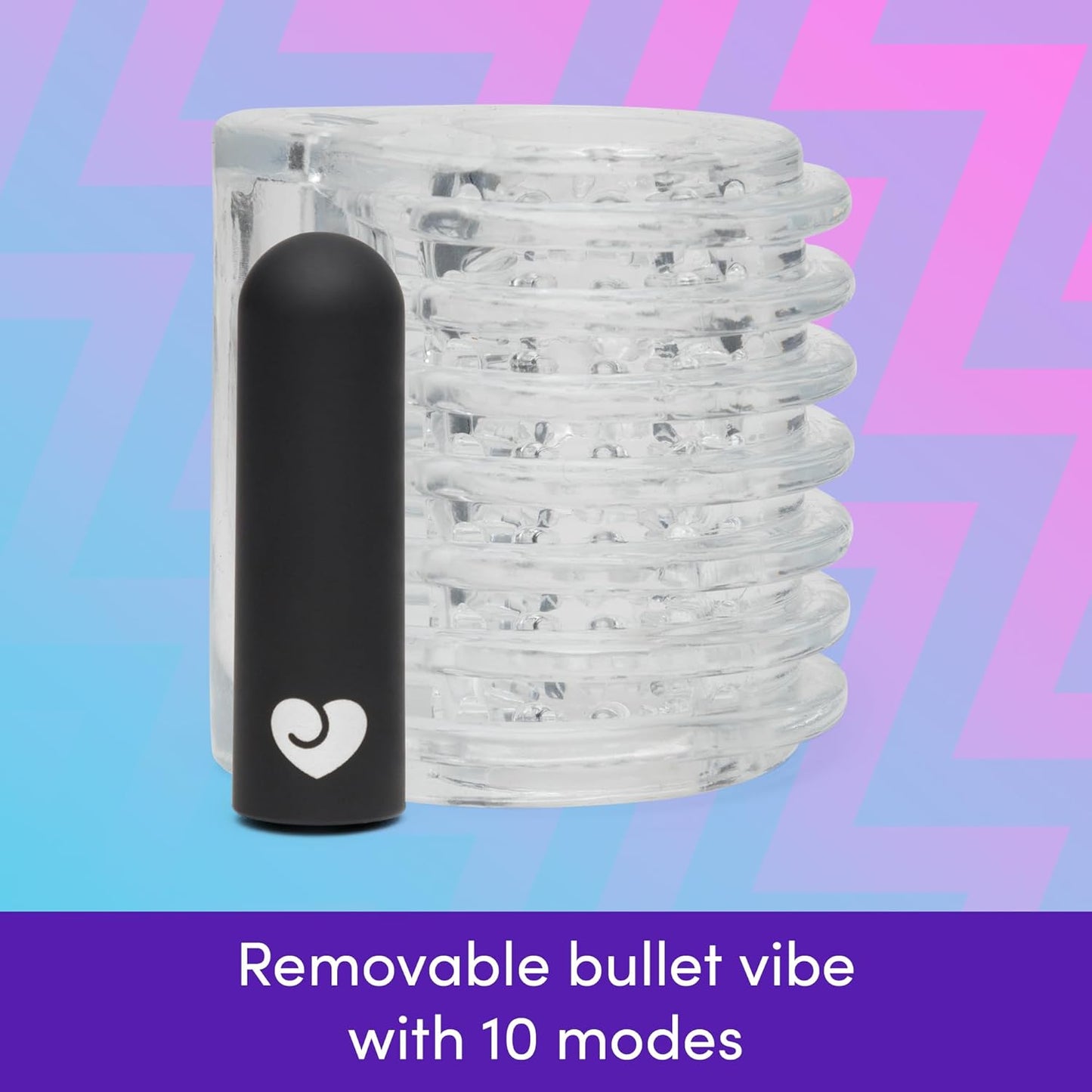 LoveHoney - Textured Vibrating Penis Sleeve