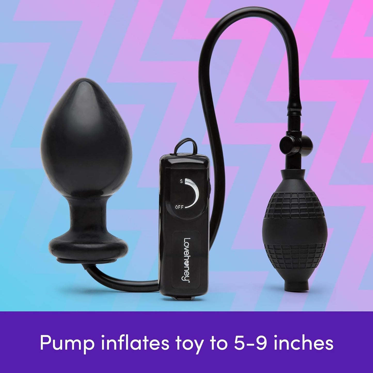 LoveHoney - Vibrating Inflatable Butt Plug