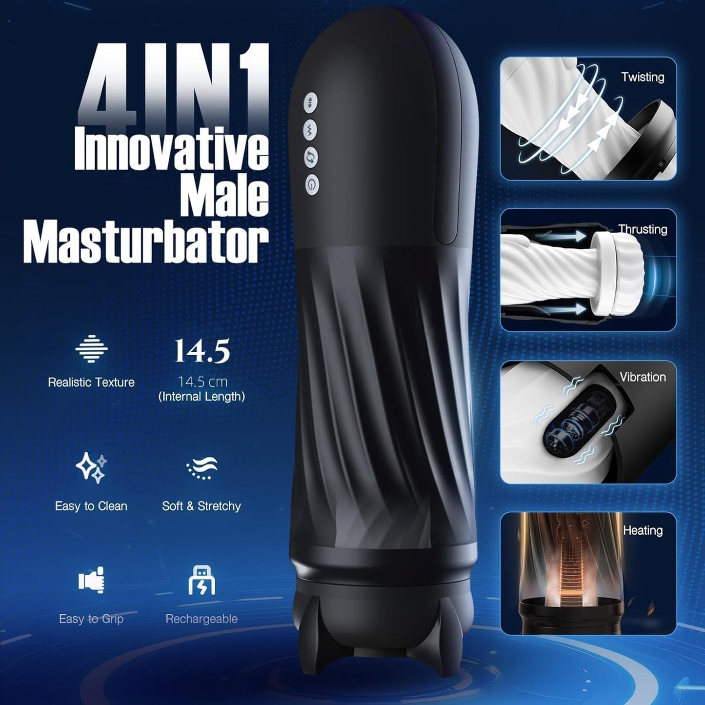 Riotor - 4-in-1 Innovative Male Masturbator