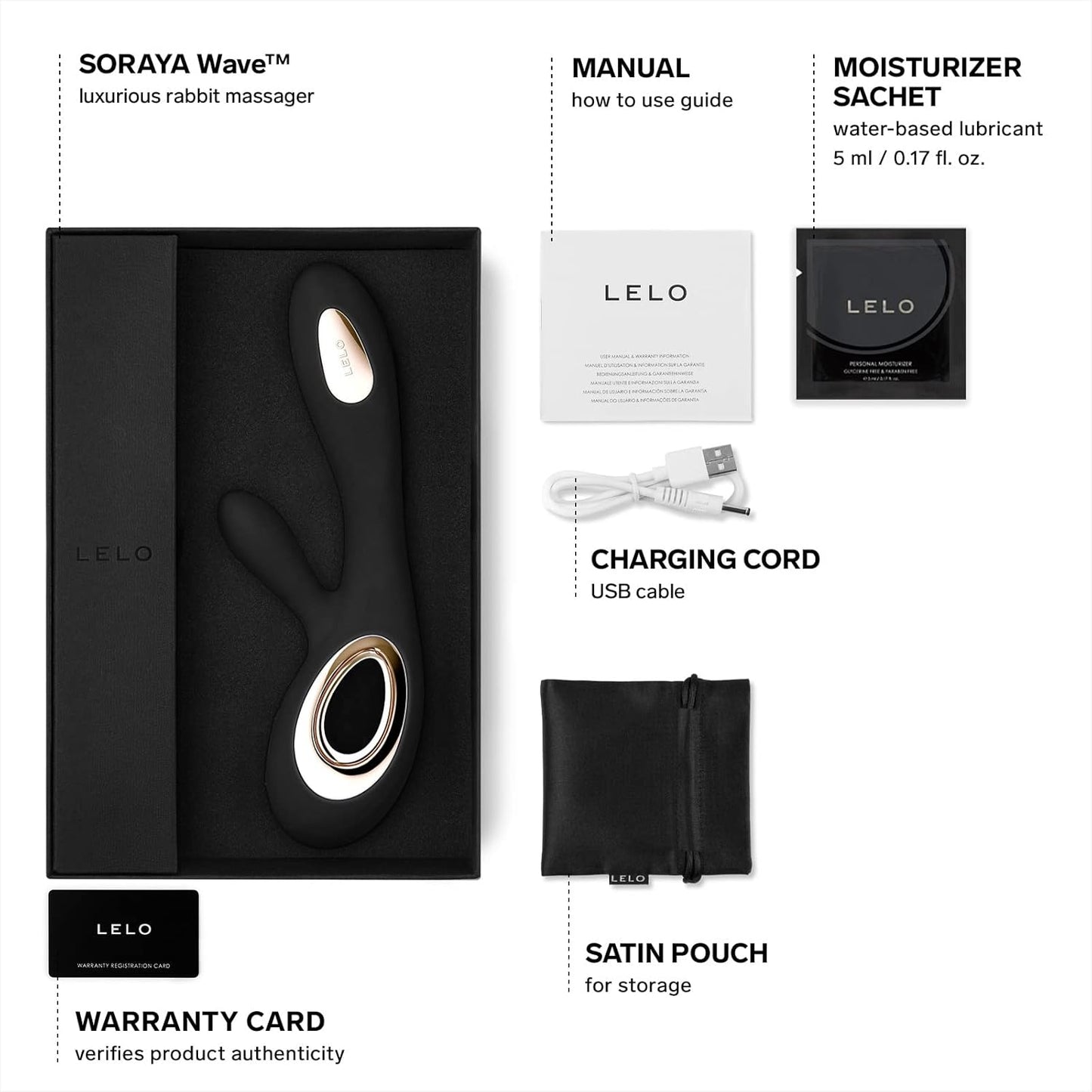 LELO - SORAYA Wave Luxurious Rabbit Vibrator