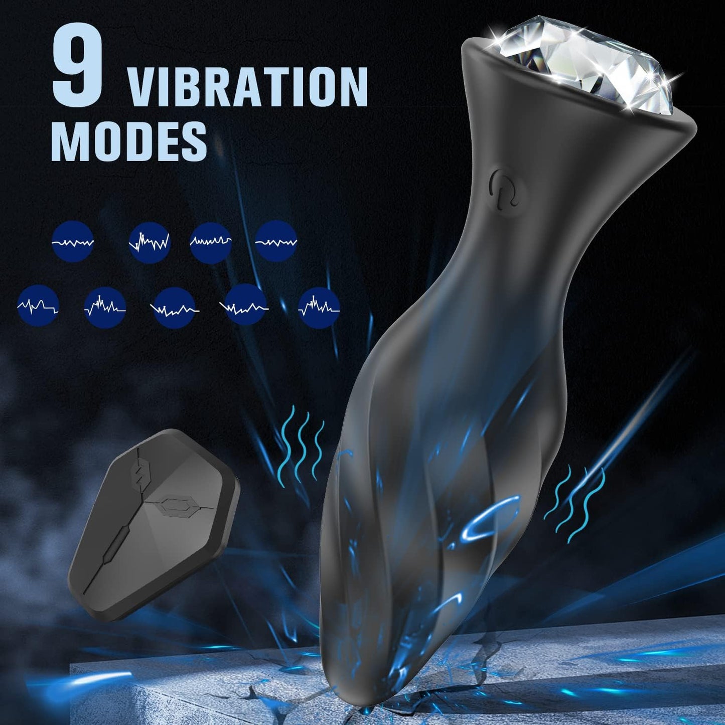 DAYTHI - Vibrating Jewellery Butt Plug