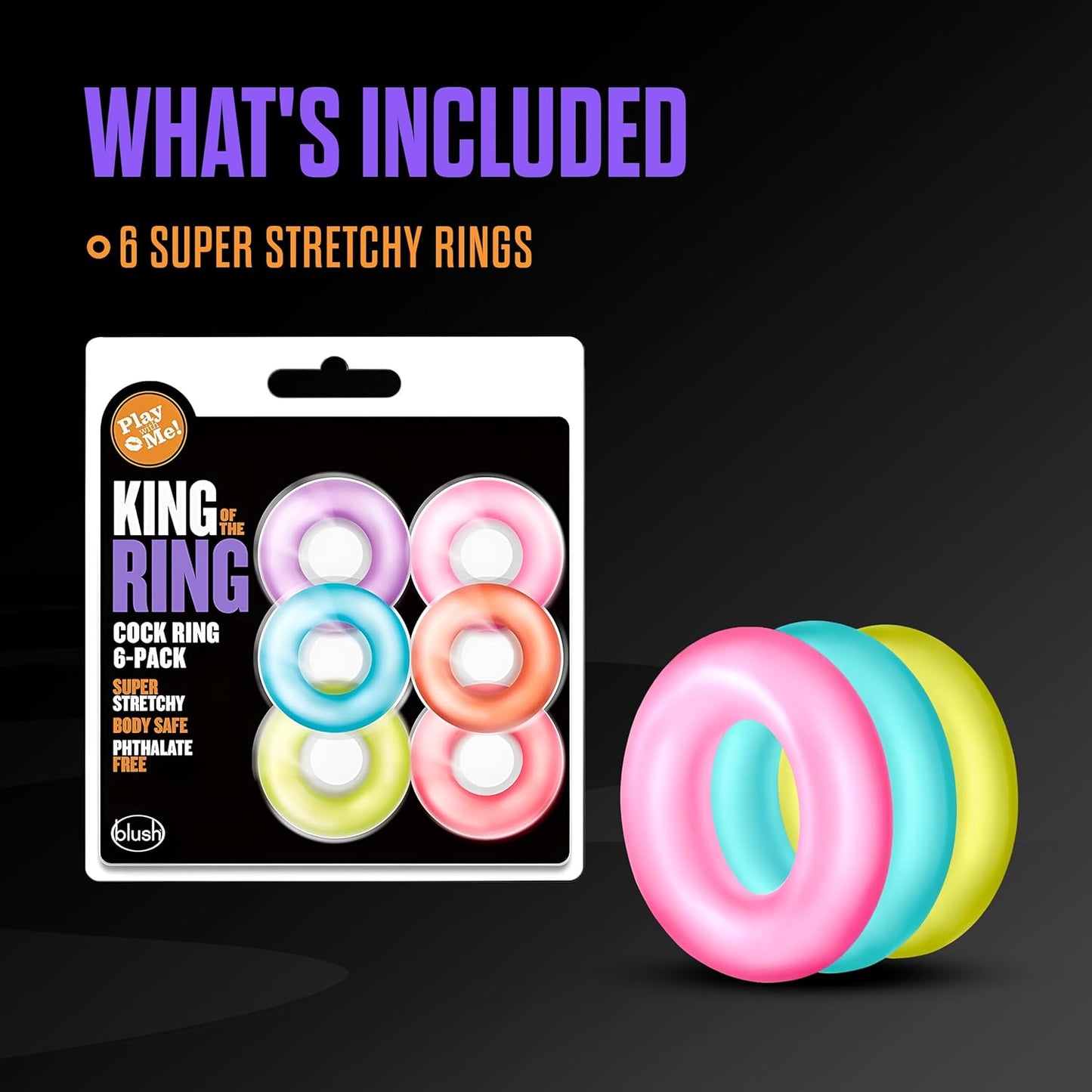 Blush Novelties - King Of The Ring 6 Pack