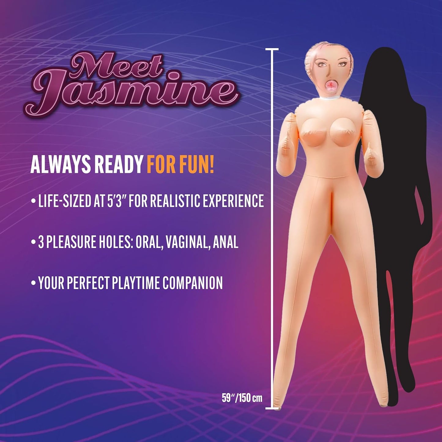 Blush Novelties - Sweet Jasmine Full Body Blow Up Sex Doll