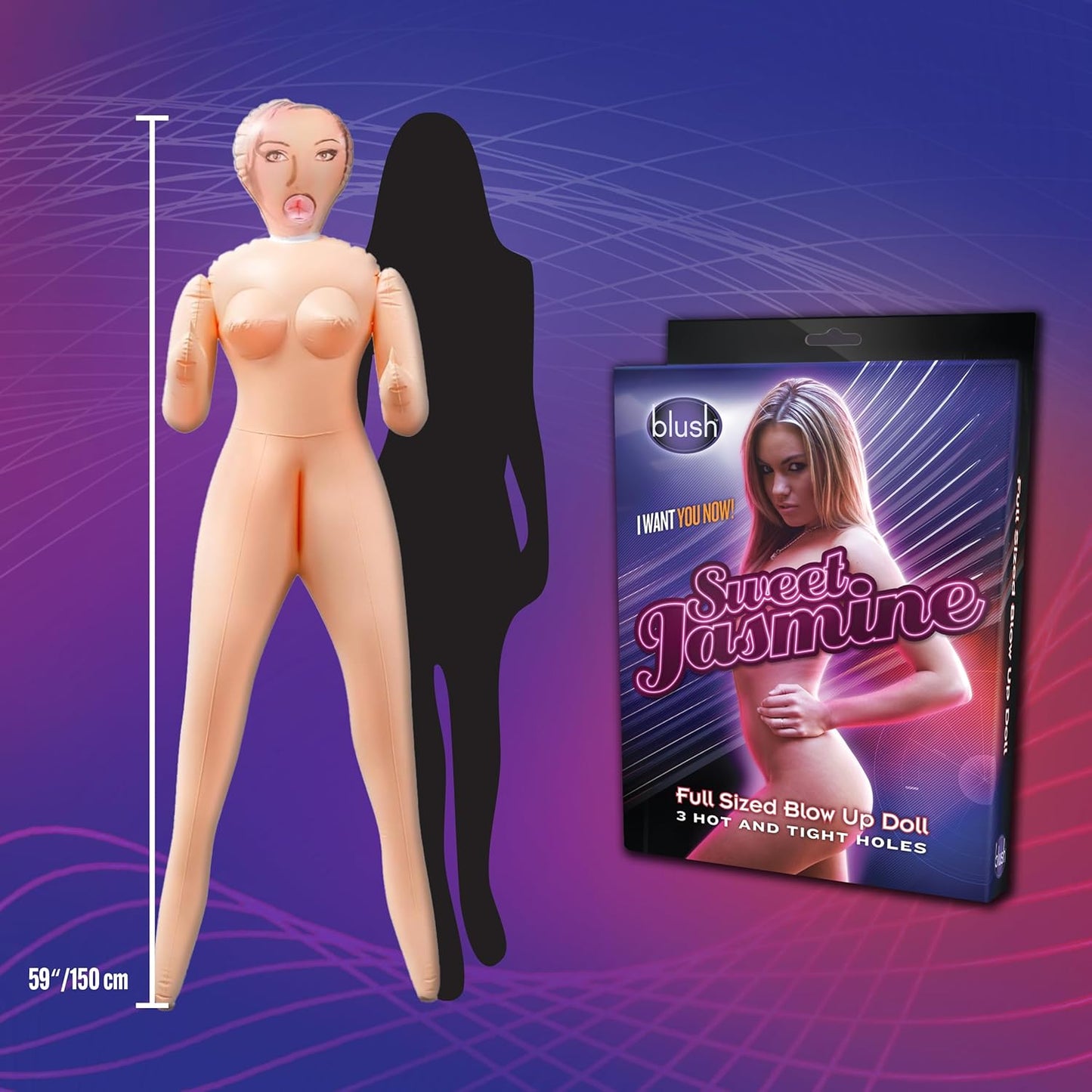 Blush Novelties - Sweet Jasmine Full Body Blow Up Sex Doll