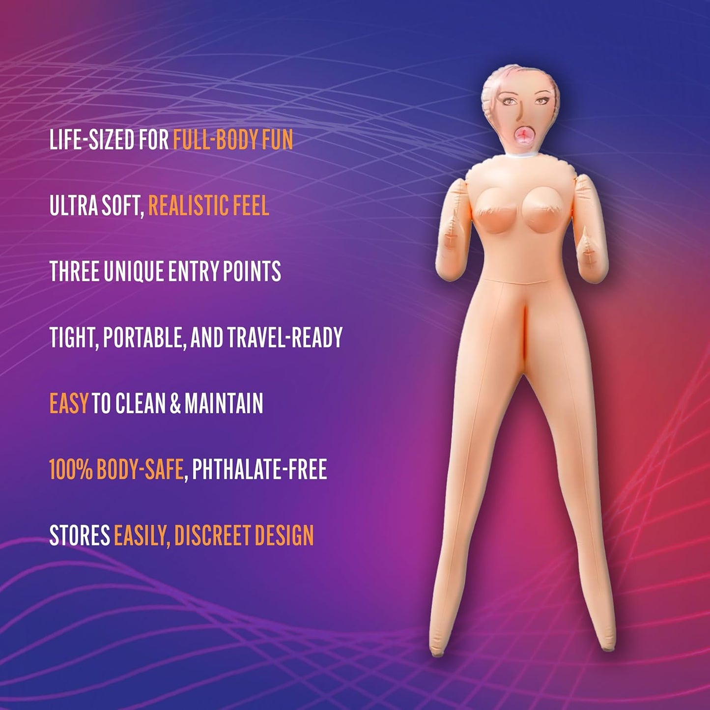 Blush Novelties - Sweet Jasmine Full Body Blow Up Sex Doll