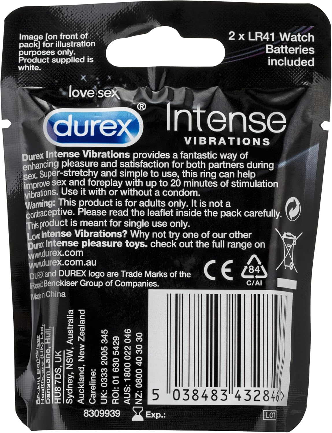 Durex - Intense Vibrations Cock Ring