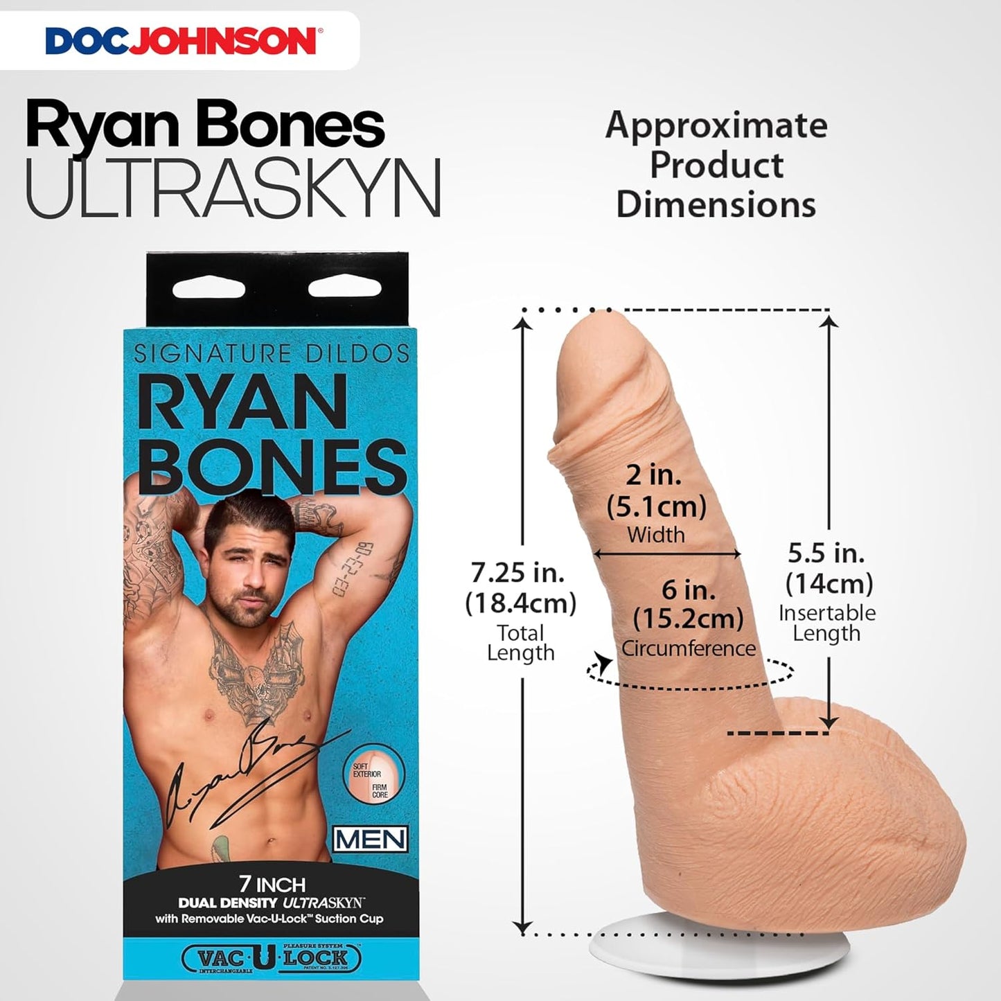 Doc Johnson - 7 Inch Signature Series Ryan Bones