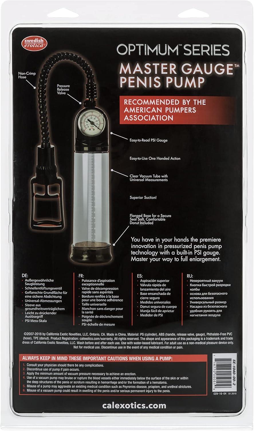 CalExotics - Optimum Series Master Gauge Penis Pump