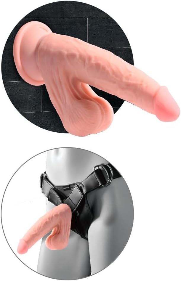 Pipedream - 9 Inch King Cock Triple Density With Swinging Balls