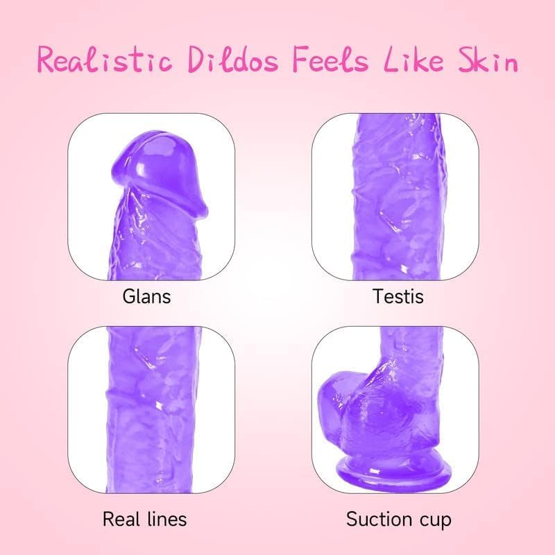 Riotor - 8 Inch Realistic Classic Purple Dildo