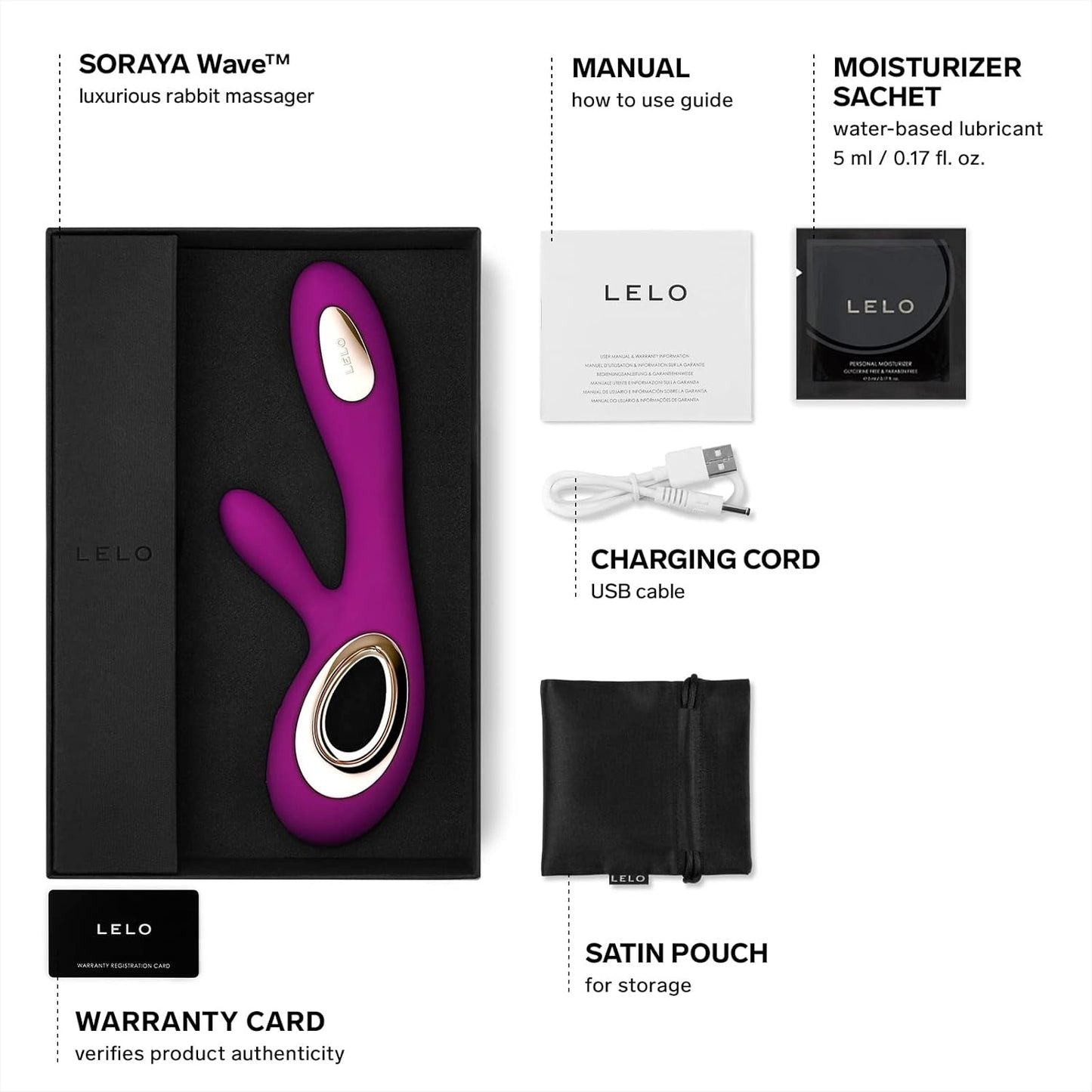 LELO - SORAYA Wave Luxurious Rabbit Vibrator