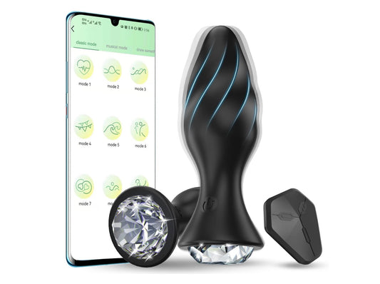 DAYTHI - Vibrating Jewellery Butt Plug
