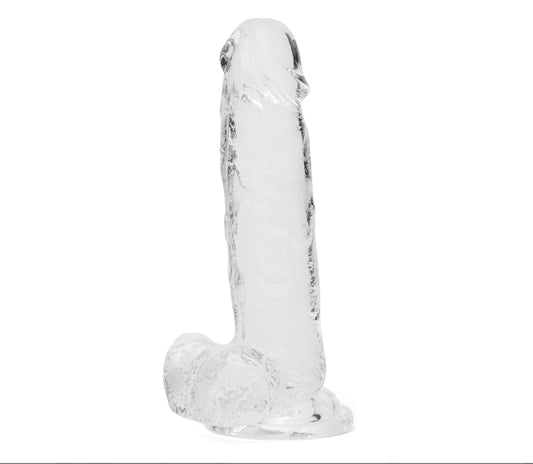 LoveHoney - Realistic 8 Inch Clear Dildo