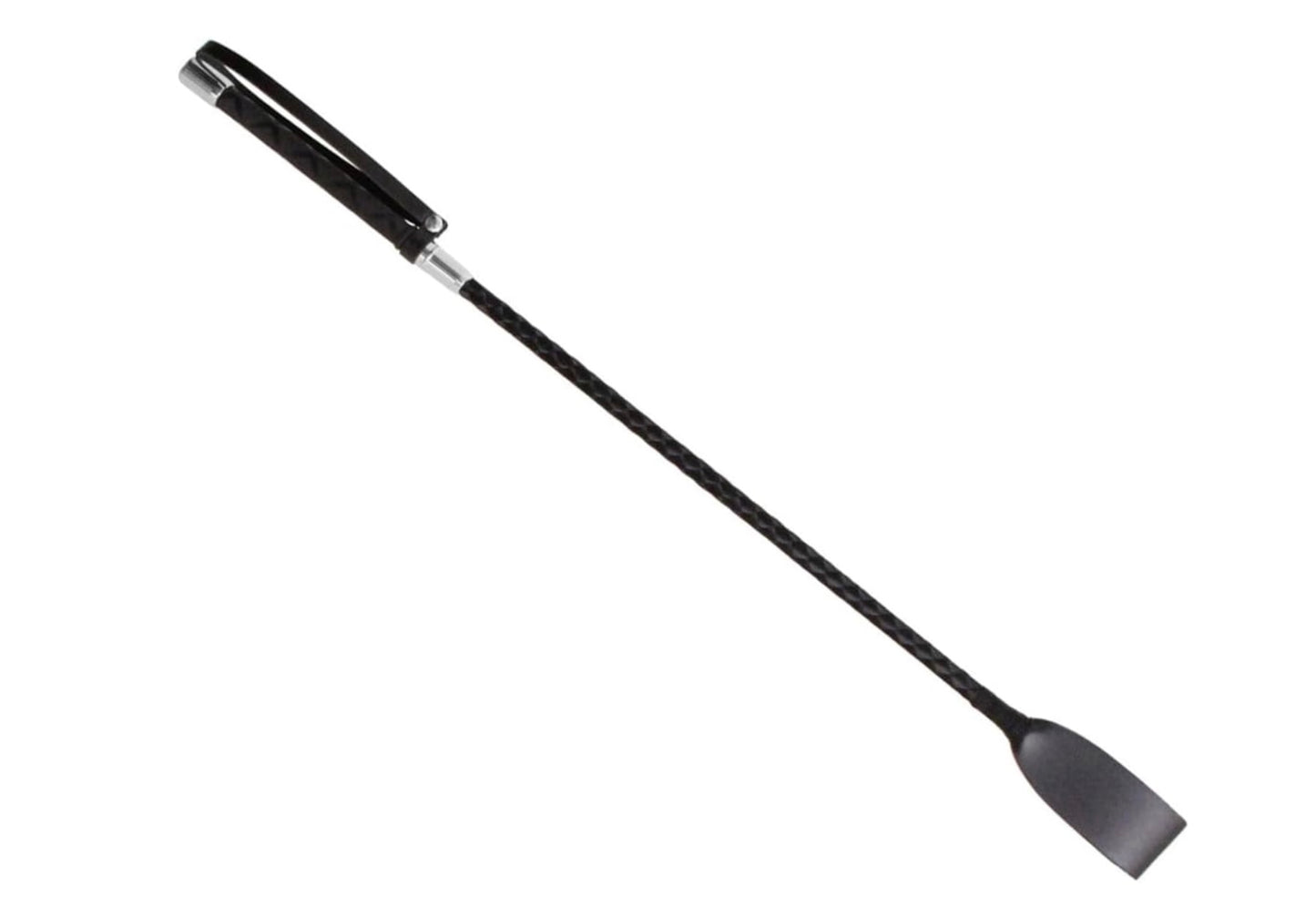 Love In Leather - Braided Satin Metal Ferrule Crop