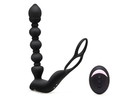Wildest Dreamz - Vibrating Cock Ring with Anal Beads